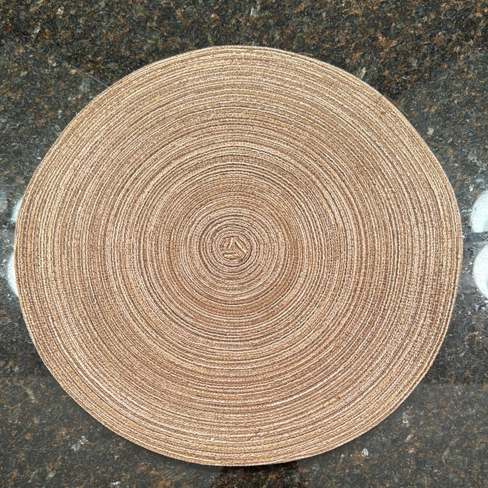 Set of 4 Round Woven Placemats